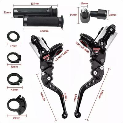 Universal Motorcycle Hydraulic Clutch Kit Brake Levers Master Cylinder Reservoir With Grip Brake Hose for Motocross Vento Pulsar