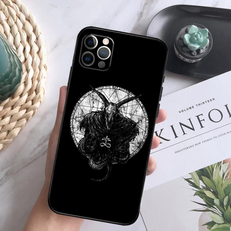 Devil Satan Dark Art Phone Case For iPhone 16 Pro 11 12 13 14 15 Pro Max Mini XS X XR 7 8 16 Plus Cover Coque