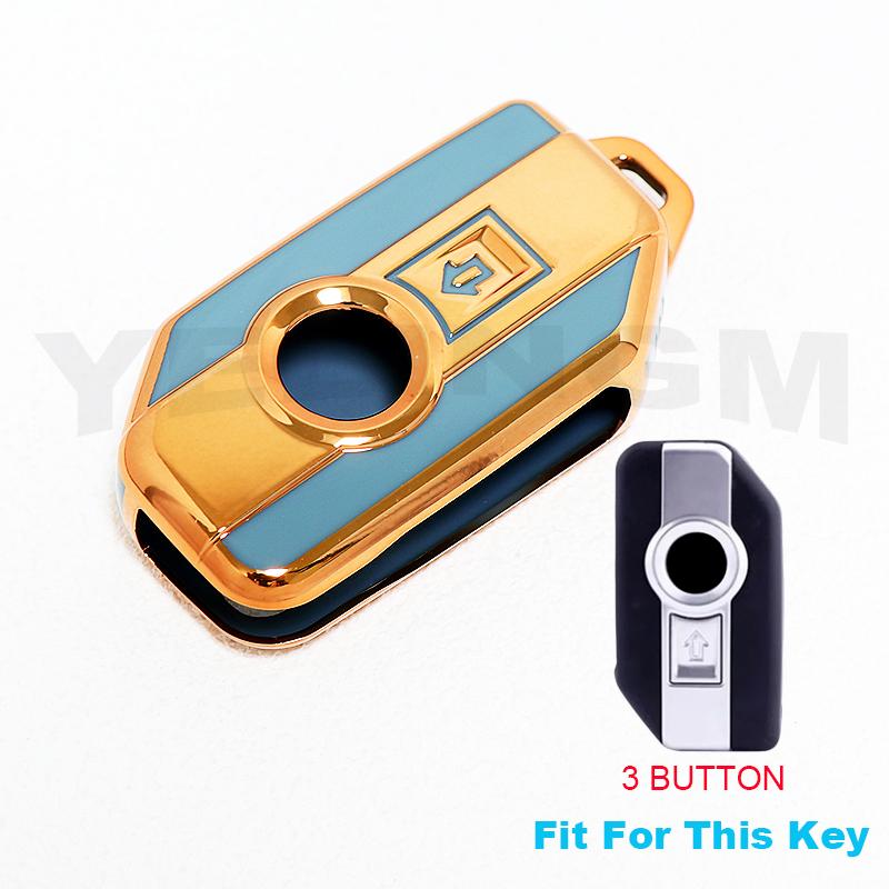 YELINGM TPU for BMW R1200RS F900xr R1250gs C400gt K1600gt R1200GS Lc R1200RT Motorcycle Key Case Cover Accessories