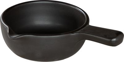 Koyo Ceramics KOYO Cushion Black 15cm Handled Pan, Suitable for Direct Flame, Made In Japan, 19930064