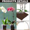 15Pcs 40cm Plant Support Stakes with 30Pcs Clips Orchid Bendable Plant Sticks