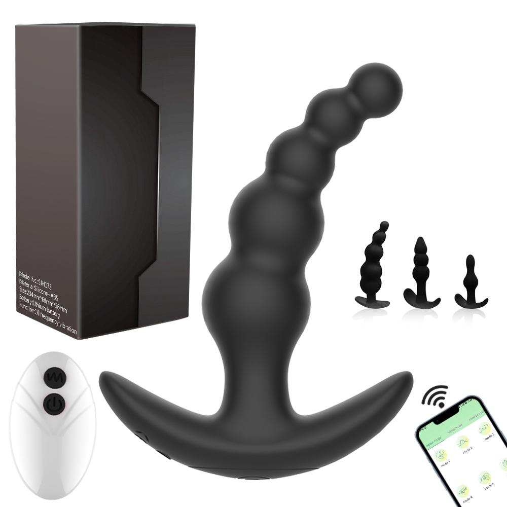 APP Bluetooth Anal Vibrator for Men Prostate Massager Wireless Remote Butt Plug Vibrating Adult Sex Toy for Women Male Gay