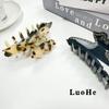 Luohe French Retro Tortoiseshell Acetate Shark Hair Clip for Women