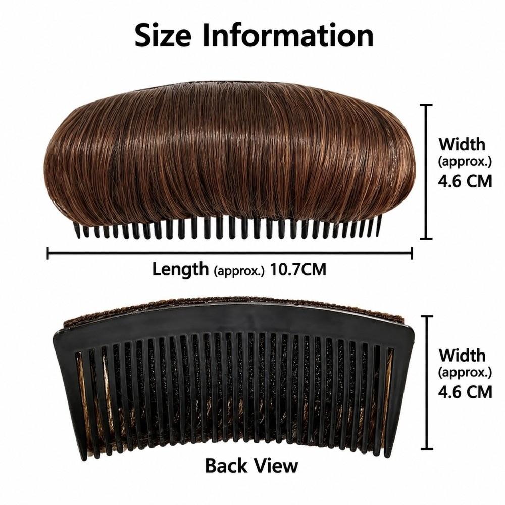 Black Invisible Wig Cushion Clip Volumizing Hair Insert New Hairpiece Hair Accessories