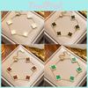 Lucky Titanium Fourleaf Clover Steel Bracelet Korean Style 18k Rose Gold Nonfading Jewelry