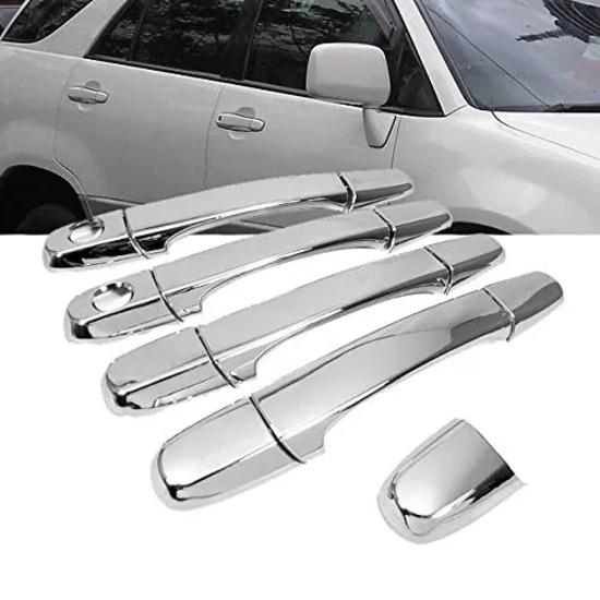 Chrome Side Door Handle Overlay Covers Fit for 98-03 Lexus RX300 / 98-03 Toyota Harrier / 01-05 Lexus IS300 / 98-05 Lexus IS200