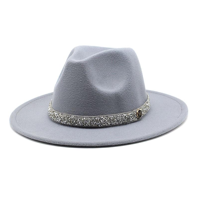 Spring And Autumn Simple Temperament Fairy Hat Woolen Hat Women'S Concave Travel Felt Top Hat