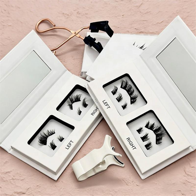 Private Label 3D Lash Factory Nature Look New Thin Invisible Quantum Eyelash Vegan Magnetic Lashes Kit No Liner