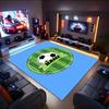 1PC Custom Name Soccer Field Ball Name Theme Floor Mat Ideal for Living Room, Game Rooms, Office, Bedroom,Floor Mat Playful Design