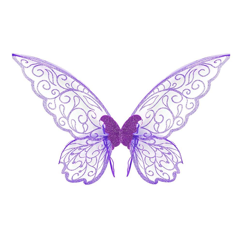 Adult Children's Party Light Gold Butterfly Wings Props Children's Day Performance Elf Wings