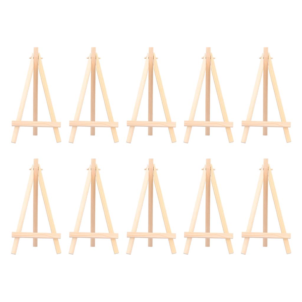 10 Stück Leinwandständer 6,1 Zoll Höhe Kiefer Multifunktional Langlebig Faltbar Mini Staffelei Ständer für