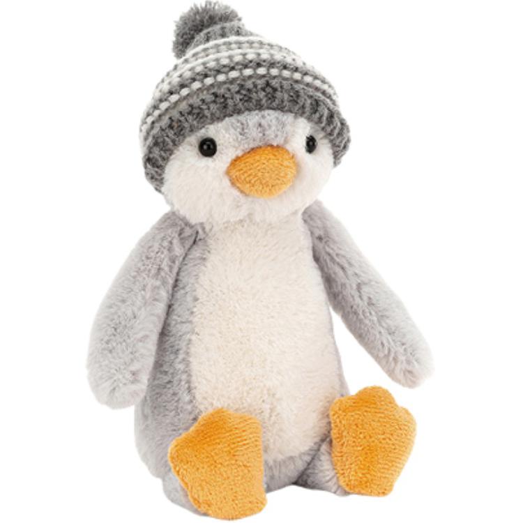 

JELLYCAT Polar Regions Collection Animal Blushing Penguin Hat Dolls Plush Doll 18cm Height In Sitting Posture