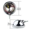 Black/Chrome Housing Ring Mount Bracket Fit for Motorcycle 4 1/2" 4.5 Inch LED Auxiliary Spot Fog Passing Light Lamp 2Pcs