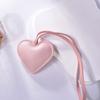 Car Keyring Heart Keychain PU Leather Bag Pendant Multi-color PU Leather Hanger  Women