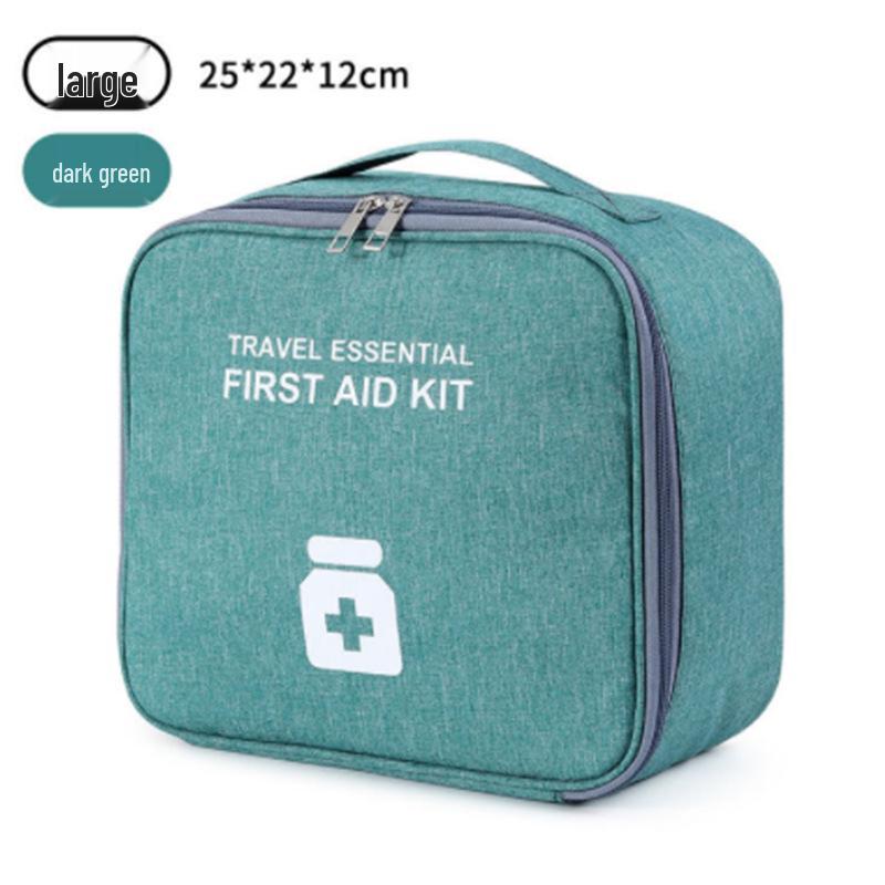 Portable Medical First Aid Kit - Home, Travel, and Emergency Drug Storage Box