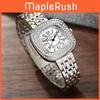 Modern Ladies Jewelry Watch With Alloy Band And Crystal Embellishments For Formal Wear