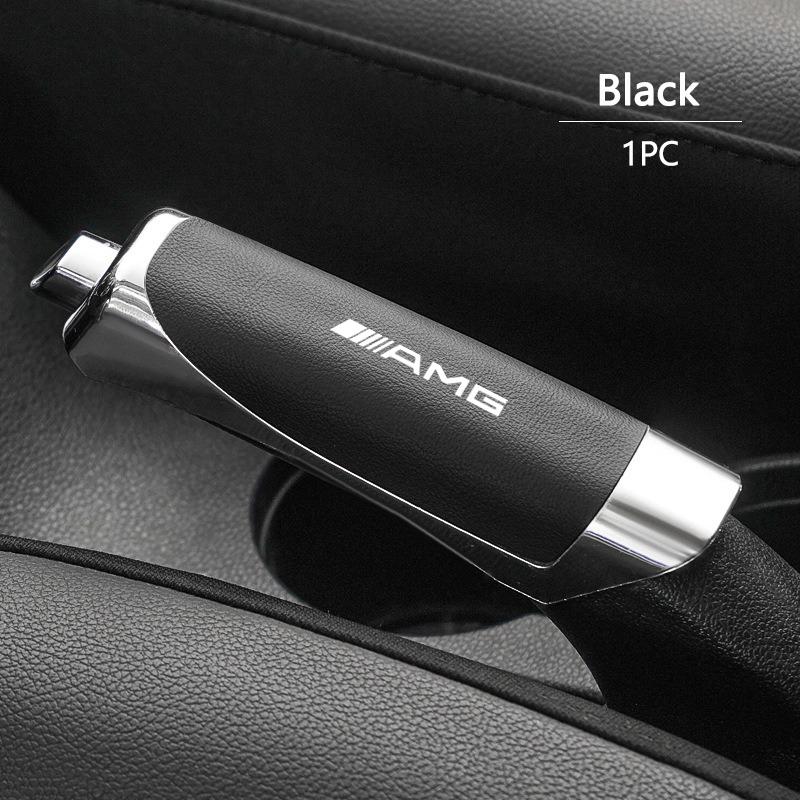 High-end ABS 12.5x3.3cm Car Handbrake Grip Protector Anti-Slip Cover For Mercedes Benz AMG Class A W222 W204 W214 CLS CLE CLA YX4