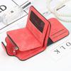 Women's Wallet Buckle Matte Leather Change Bag Cute Little Fresh Wallet