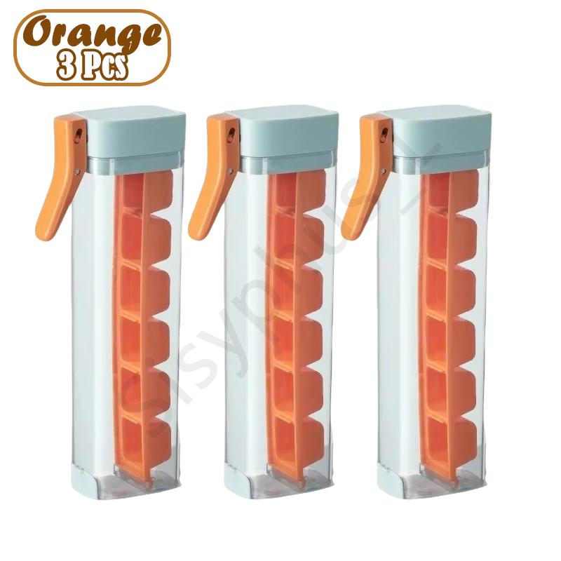 Press Type Ice Cube Tray Plastics Ice Cube Maker Easy to Demold Ice Tray Mold DIY Whiskey Cocktail Tools Kitchen Accessories