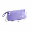 New Corduroy Pencil Case Multifunctional Large Capacity Pencil Pouch Solid Color Pen Storage Bag Student