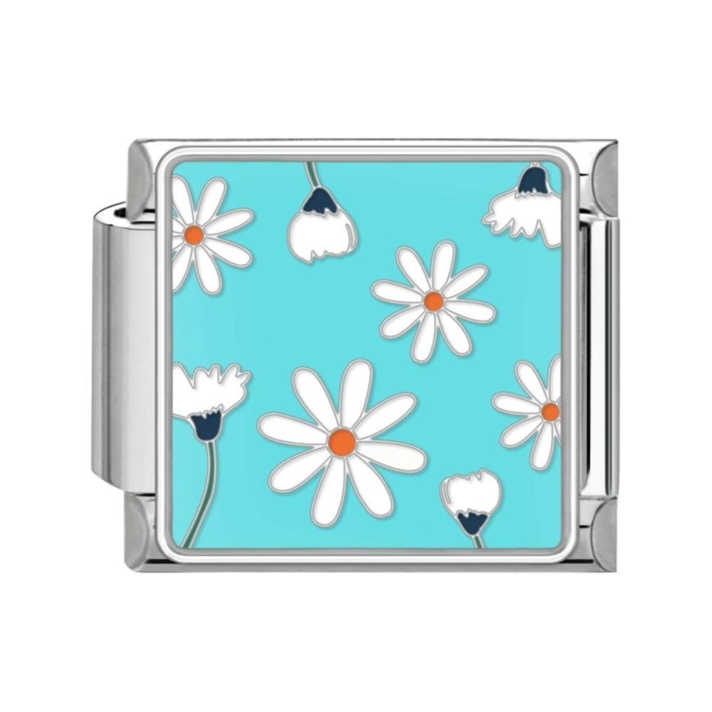 Flower Module Bracelet Accessories Stainless Steel Jewelry New Charm Bracelet Link  Women's