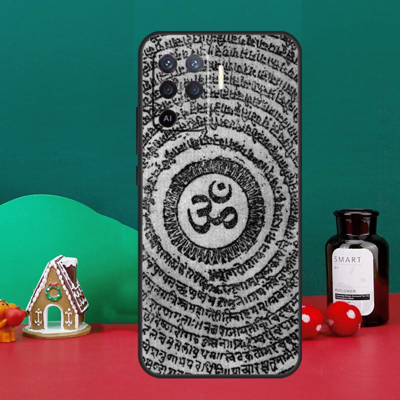 Yoga Om Namaste Mandala Design Case For Oppo A16 A76 A96 A17 A60 A40 A80 A98 A58 A78 A18 A38 A57 A74 A54 A94 A15 A5 A6 Pro