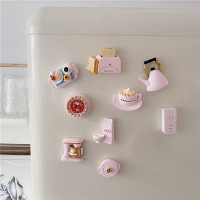 Afternoon Tea Refrigerator Magnet Home Office Kitchen Locker Fridge 3D Simulated Food