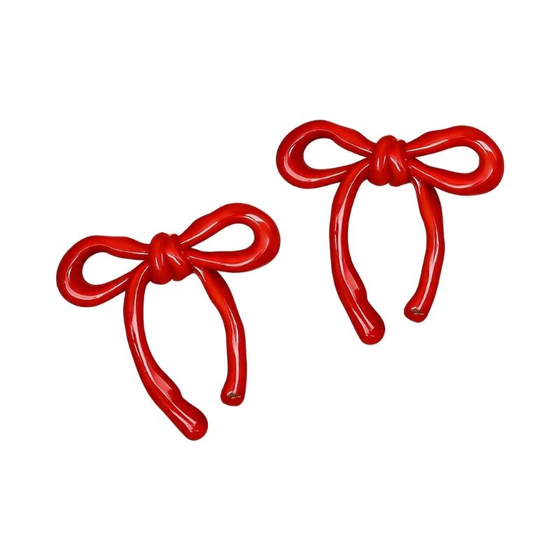 Delicate Bowknot Earpieces Elegant Ballet Style Bowknot Earrings Fashionable Ear Piercing Ear Studs Jewelry