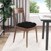 Seat Cushions 4 pcs Black 40 x 40 x 12 cm Fabric