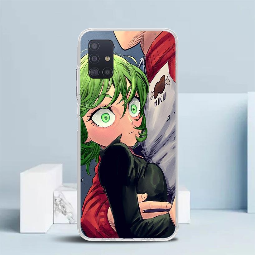 One P-Punch-Man Tatsumaki Soft Cover for Samsung Galaxy A12 A22 A32 A52 A72 A02S Phone Case Note 20 Ultra 10 S10 Plus A51 A71 A5