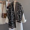 Women's autumn high-end warm scarf imitation cashmere scarf medium and long outer shawl single-sided printed scarf