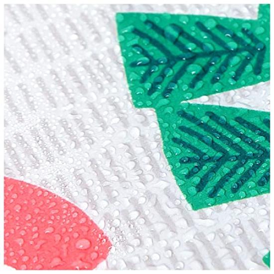 Musubi Furoshiki Aqua Cat and Yarn 70cm, Drop, Design, Yellow, 70cm, Polyester, Water-Repellent