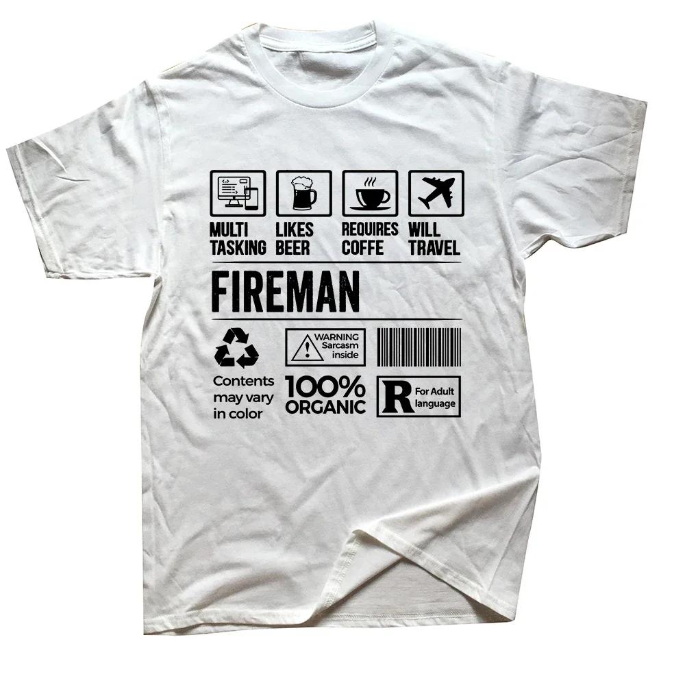 Novelty Fireman Firefighter I Still Play with Firetrucks T Shirts Graphic Cotton Streetwear Short Sleeve Summer T-shirt Unisex