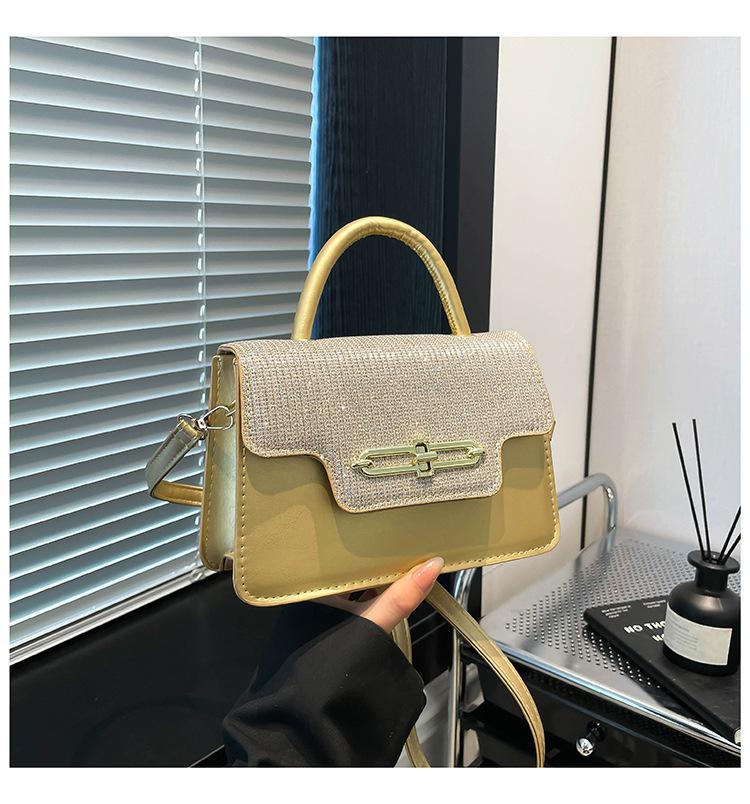Tasche Damen 2025 Frühling und Sommer neue Mode einzelne Schulter Umhängetasche kleine quadratische Tasche ist dieses Jahr beliebt, hochwertige Damentasche Temperament