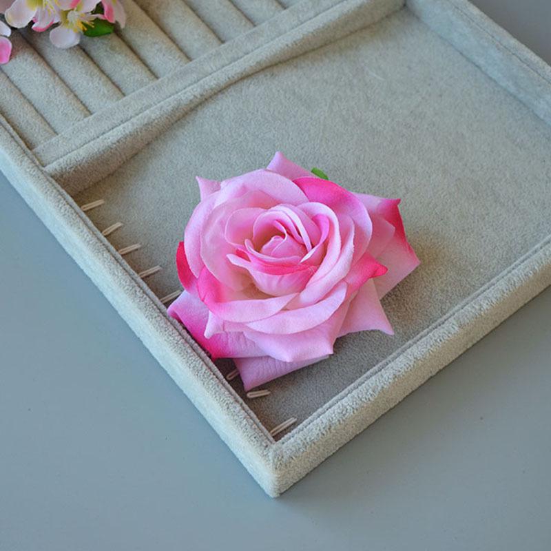 Barrette latérale rose rouge vintage pour spectacles de danse