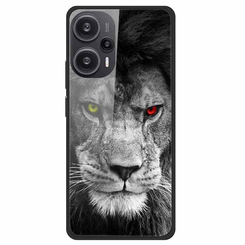 For Xiaomi Poco F5 5G F5Pro Case Luxury Tempered Glass Soft Bumper Phone Cover for POCO F5 Pro 2023 Fundas on PocoF5 Painted
