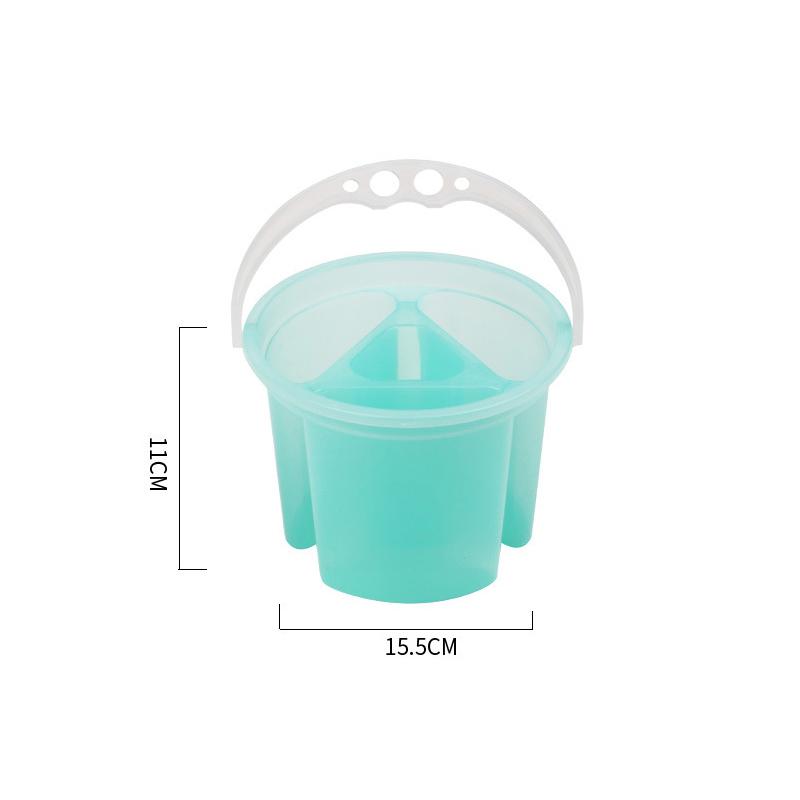 3In1 4In1 Aquarellmalerei Pinselwascheimer Plastikeimer Waschstiftbehälter zum Zeichnen Kunstbedarf