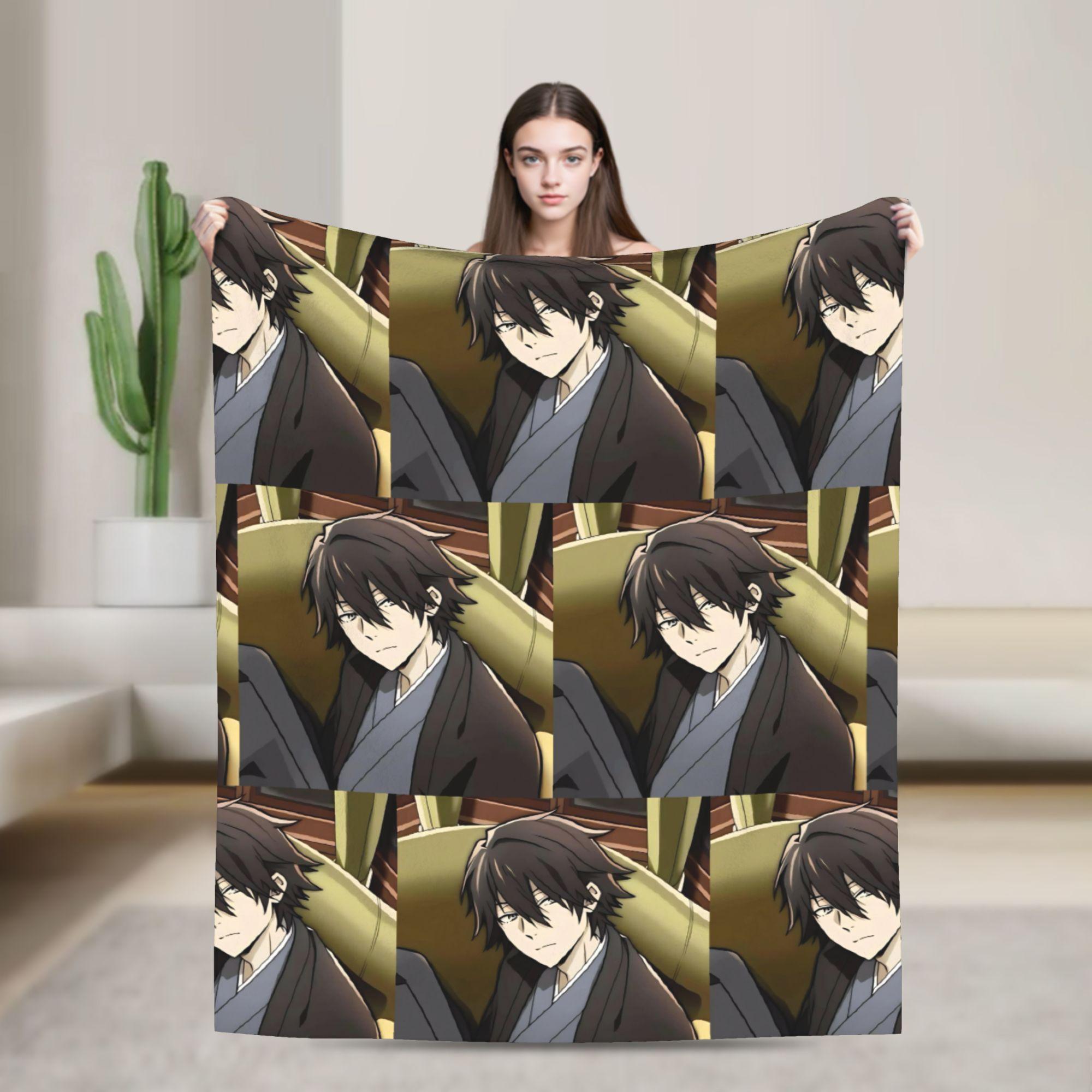 

Anime Bungo Stray Dogs Blankets Flannel Autumn/Winter Portable Super Warm Throw Blanket for Home Travel Rug Piece 75x90cm