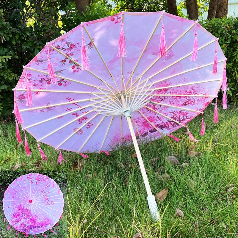 Parapluie en Papier Huilé Style Antique Chinois 82cm Parapluie Décoratif Multicolore pour Enfants Parapluie pour Costumes Photographie