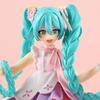 New Anime Hatsune Miku Virtual Singer Manga Figurines  Green Long Hair Pink Skirt Kawaii Girl PVC Action Figure Model Toy