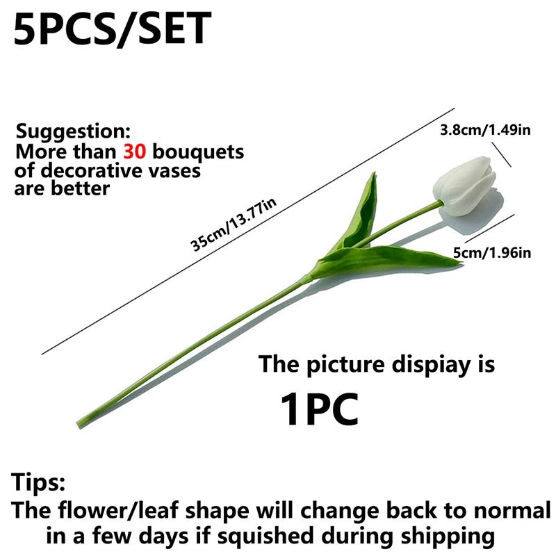 8/20PCS Artificial PE Foam Tulip Flower Household Vase Tabletop Decoration Wedding Outdoor Scene Decoration Seven Color Optional
