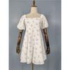 Export Summer New Arrival 2025 Exquisite Print Puff Short Sleeve A- Shaped Small Elegance Fashionable All-Matching Dress