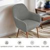 High-elastic Hotel Dining Chair Cover Anti-slip Jacquard Seat Cover Dust-proof Soft High Armchair Cover
