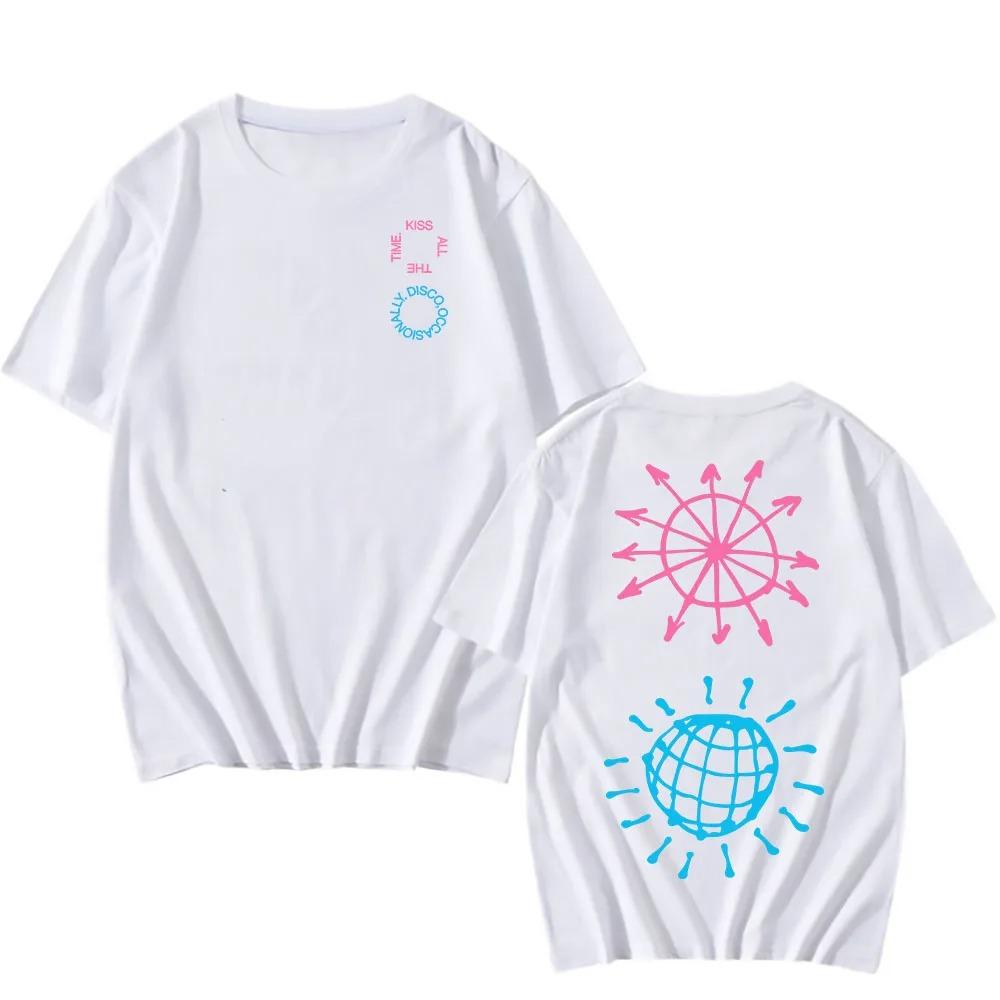 Harry Styles Singer Design Print Tshirt Kiss All The Time Disco Occasionally Album Graphic Tees Oneck Short Sleeve Male Shirt