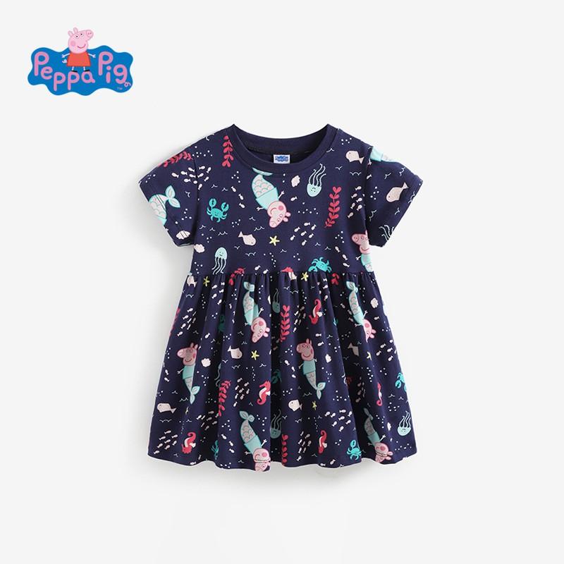Girls Princess Dress Short Sleeve Cotton Cartoon Kids 2026