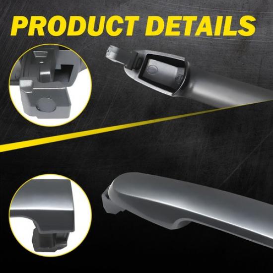 2Pcs Exterior Door Handle For 2003-13 Toyota Corolla Rear Left Right 88971449 EK
