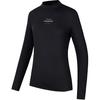 Slim Fit Bokstavtrykk Pustende Langermet Strikket Topp Dame topper Basic-Svart 162437403-2