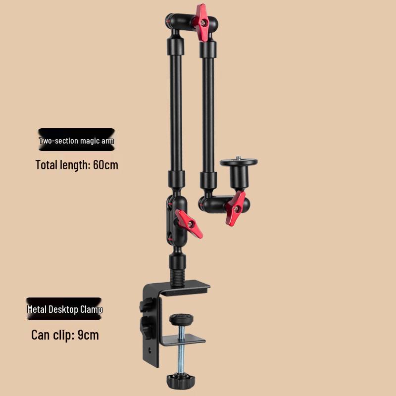 TEXIAN Universal Adjustable Metal Cantilever Arm with Desk Clamp