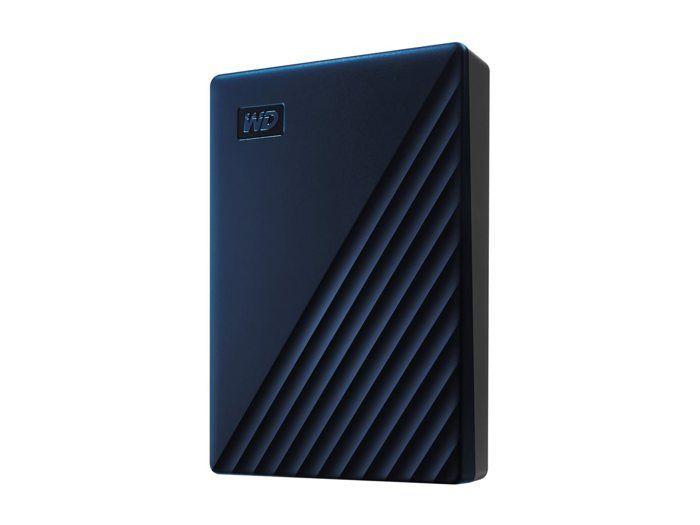 Disque dur externe western digital wd my passport for mac wdbk6c0060bbl 6 to bleu nuit