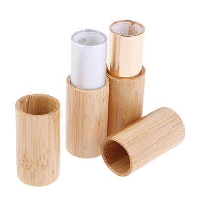 4G Bambu Ruj Tüpü Üst Sınıf Dudak Balsamı Alt Paket DIY Boş Dudak Konteyneri